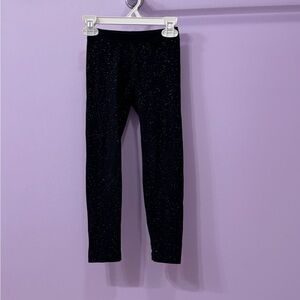 Black Sparkle Kids Leggings